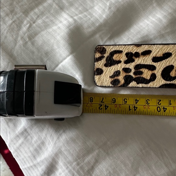 Michael Kora pony hair Leopard Print Belt large new - Picture 4 of 7